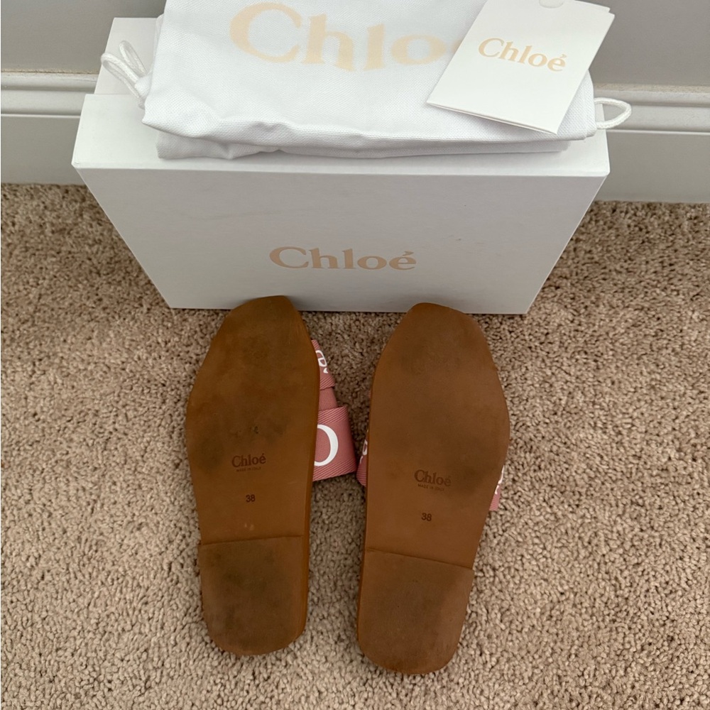Chloé Pink and Brown Sandals - Picture 2 of 2